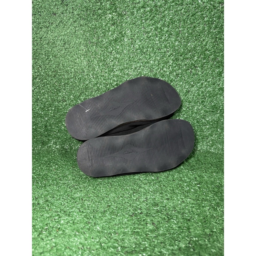 Clarks Brynn Glide Clog Shoes Womens Size 6 M Black Suede Slip On Comfort Mule - Picture 8 of 9